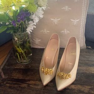 Christian Louboutin vintage ruffle pumps